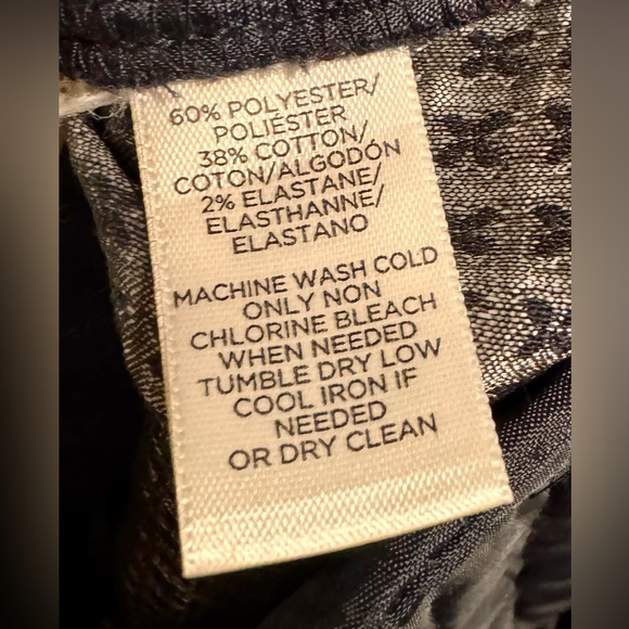 LOFT Marisa Skinny Ankle Pants Women’s Size 12 Purple Geometric Stretch Workwear - Picture 6 of 6